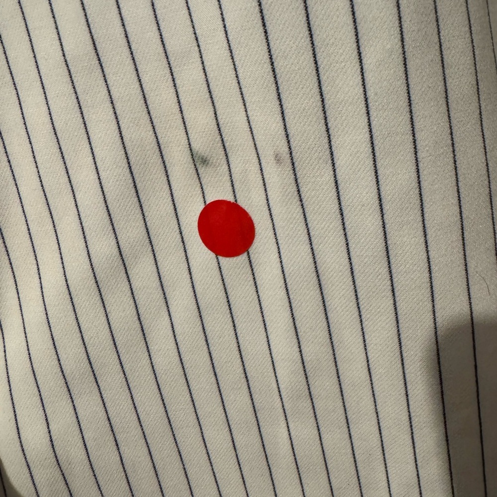 French Connection White Pinstripe Pleated Dress Pants - Picture 3 of 4